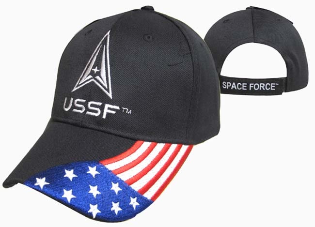 United States Space Force Hat - USA FLAG Bill CAP600A