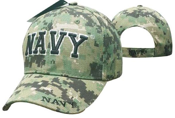 ''United States Navy HAT - ''''NAVY'''' Bk Text- Digi GN CAP602DB''