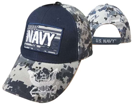 ''United States Navy HAT ''''NAVY'''' Text ATop Flag-DIGI CAP602FC''
