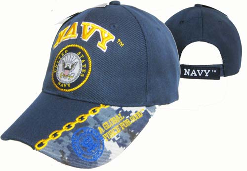 United States Navy HAT w/Seal Global Force- Nvy CAP602M