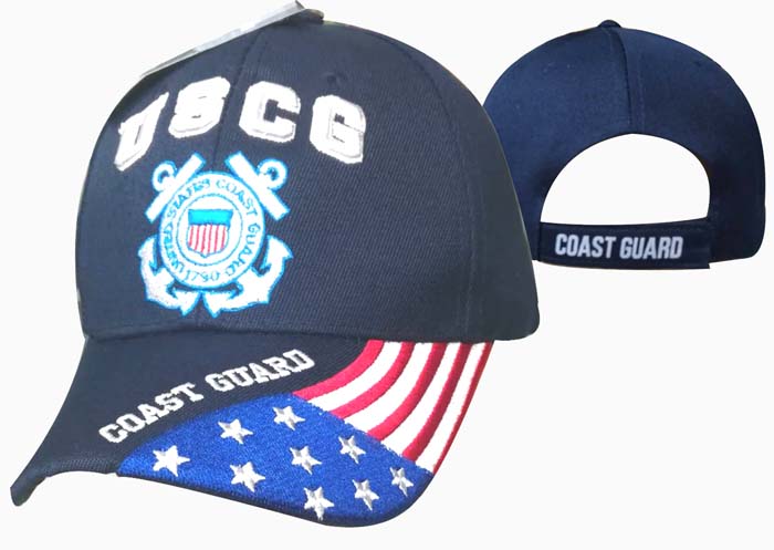 ''United States Coast Guard HAT ''''USCG'' Flag Bill CAP605G''