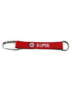 Aminco Los Angeles Clippers Black Carabiner Lanyard Keychain 