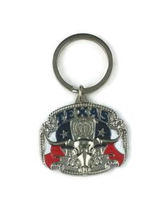 Keychain (KC) 66407 Texas/Bull - SOLD BY THE DOZEN ONLY