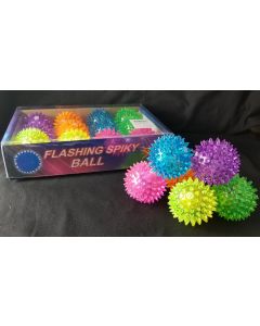 Flashing Spiky Ball 3131-PVC (Only Sold By The Dozen)