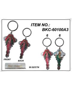 KC BKC-60100A3 KEY CHAIN GUADALUPE + ST. JUDE, SOLD BY THE DOZEN