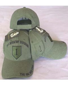 UNITED STATES ARMY 1ST INFANTRY DIVISION HAT OLIVE DRAB