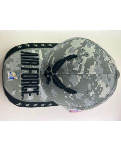 AIR FORCE HAT BLACK WINGS DIGITAL  WITH STARS 