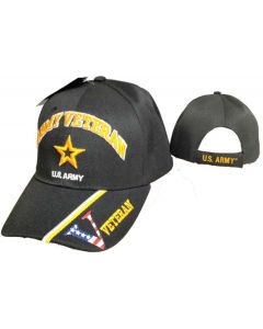 ARMY HAT  Army Star Veteran V on Bill Cap