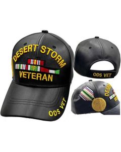 DESERT STORM HAT WITH MEDAL FAUX LEATHER