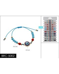 Bracelet - Evil Eye BRC-5002 SOLD BY DOZEN PACK