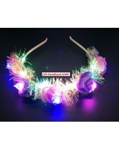 Flower LED Headband 6369 SOLD BY DOZEN PACK