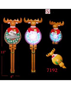 Reindeer LED Spinner Wand 7192
