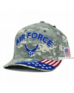 United States Air Force Hat- ''AIR FORCE'' Wing, Flag Bill A04AIA20-ACM/ACM