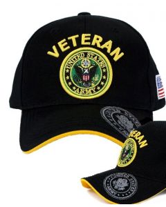 United States  Army Hat Veteran U.S. Army Seal A04ARV02-BK/GD