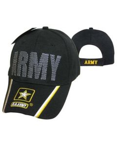 United States Army Hat Back Stitch Embroid. Star Logo. CAP595C