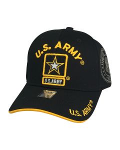United States Army Hat with Army Star Logo - A04ARM01-BK/GD