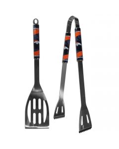 NFL Denver Broncos 2 piece BBQ Steel Tool/Grill Set