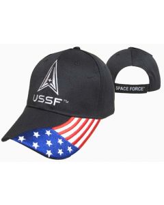 United States Space Force Hat - USA Flag Bill CAP600A