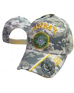 United States Army Hat "ARMY" Seal/Gold Text w/Shadow Bill CAP601MC