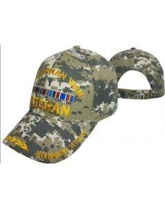 United States Military Hat - Afghanistan War Veteran Leaf Digi CAP782C