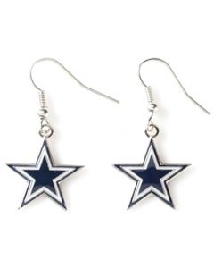 NFL Dallas Cowboys Earring Dangle Logo Star