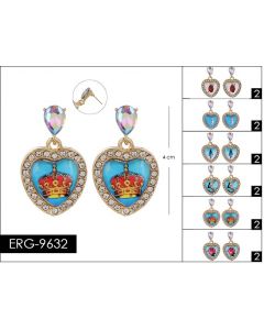 Earring - Loteria ERG-9632 SOLD BY THE DOZEN