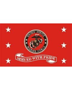 Flag - Marine Served With Pride 1408
