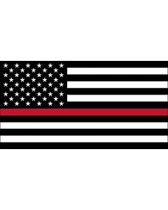 Flag - USA Red Line - Fireman 3X5
