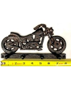Texas Decor - Cast Iron G046 Motorcycle 4Hook