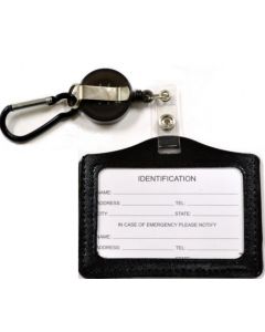 ID Holder 97808B Retractable - Black(Horizontal) SOLD BY THE DOZEN