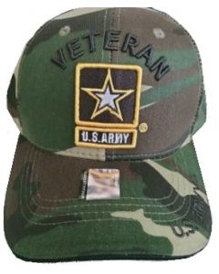 United States Army VETERAN Hat w/Star-A04ARV01-CAM