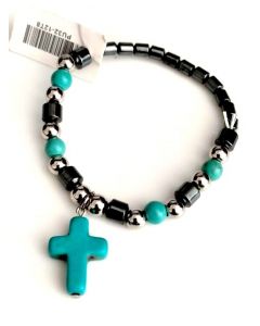 Bracelet - Turquoise PU32-12T8 SOLD BY DOZEN PACK