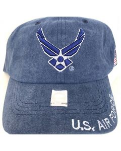 United States Air Force Hat - Wings Wash Cotton A04AIA09CI-BBL