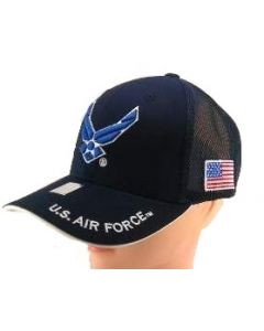 United States  Air Force Hat Wings Logo - Mesh A04AIA19-NAV