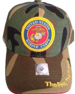 United States Marine Corps Hat- Camouflage w/Woven Seal A03MAR02 