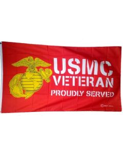 Flag - Marine USMC Veteran 1423-Red