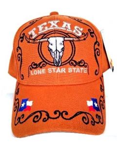 Texas Longhorn Cap-Orange