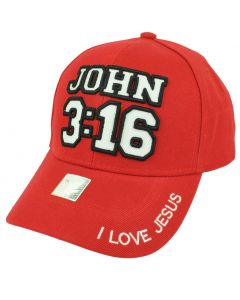 Christian Hat, John 3:16 (Bold Text)
