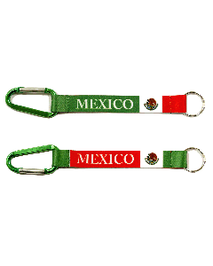KC (Keychain) Mexico Flag Carabiner 67696 SOLD BY DOZEN