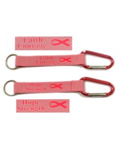 KC (Keychain) 6777 Pink Hope Carabiner SOLD BY THE DOZEN