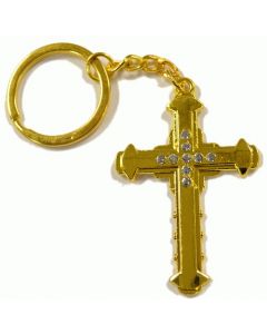 KC (Keychain) 68084 Gold Cross SOLD BY THE DOZEN
