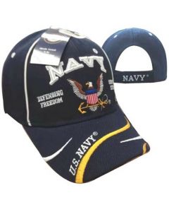 United States Navy Hat Defending Freedom w/Logo CAP596E