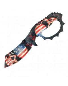 Knife - PWT382SK USA Skull