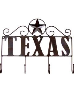 Texas Decor - Metal Texas Hanging Hook Star A13009