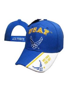 United States Air Force Hat USAF w/Wings "OWN THE SKY"-RYL BL CAP603M