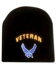Military Beanie - U.S. Air Force Veteran Wings Logo WIN593M