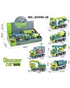 Dinosaur Car ZH998-28 6PC