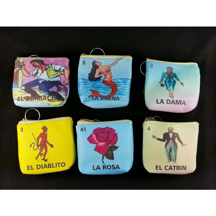 Wholesale Accessories - Coin Purse - Loteria BA-834 (ONLY SOLD BY THE DOZEN)