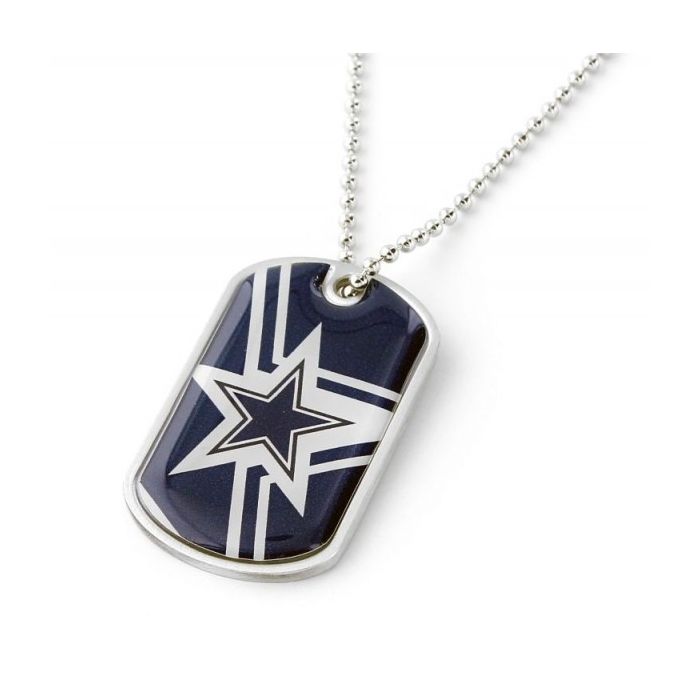 Dallas Cowboys Written On My Heart NFL Sterling Silver-Plated Pendant  Necklace Featuring An Open-Heart
