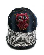 Rhinestone Hat - Pink Owl 18437